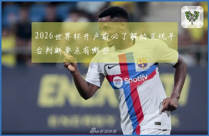 2026世界杯开户前必了解的正规平台判断要点有哪些